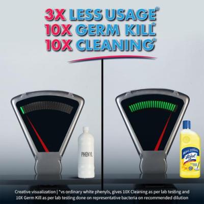 Lizol Disinfectant Surface & Floor Cleaner Liquid - Citrus, 2 x 1L Multipack