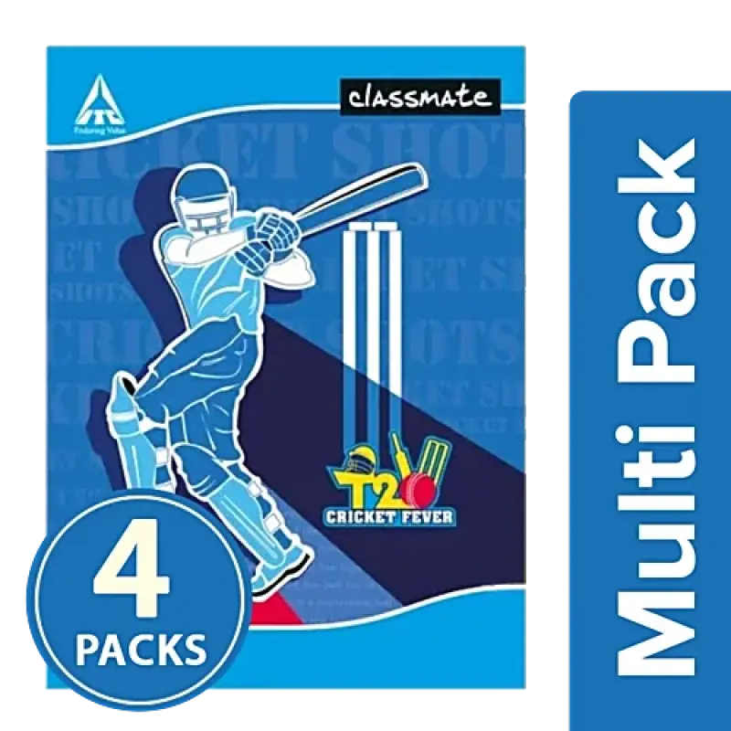 Classmate Notebook - King Size, Unruled, 4x172 Pages Multipack