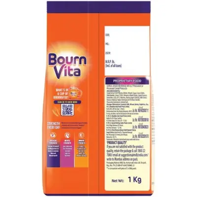 Bournvita Chocolate Nutrition Drink, 2 x 1 kg Multipack