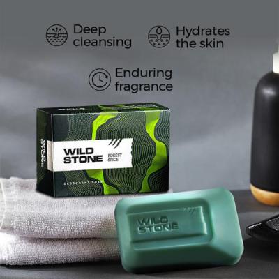 Wild Stone Forest Spice Deodorant Soap, 125 g