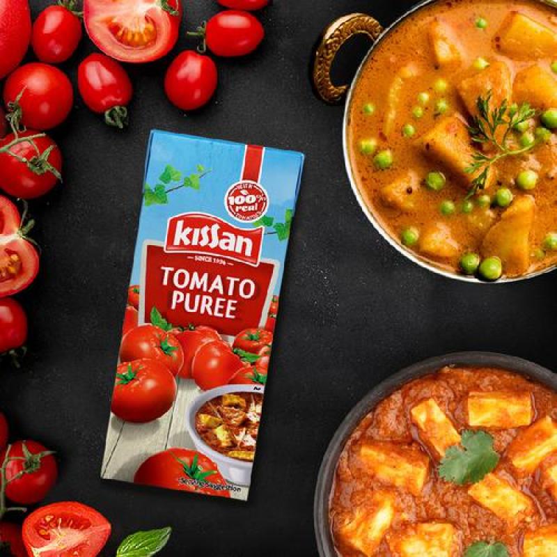 Kissan Tomato Puree, 200 g Carton