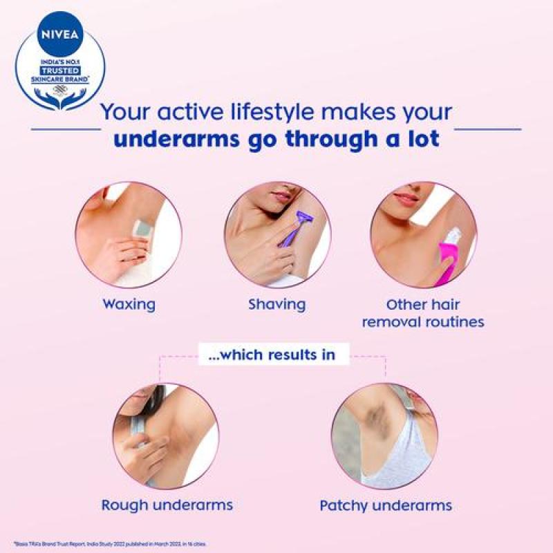 Nivea Pearl & Beauty Women Deodorant Roll On - For Smooth & Beautiful Underarms, 48h Protection, 50 ml Bottle