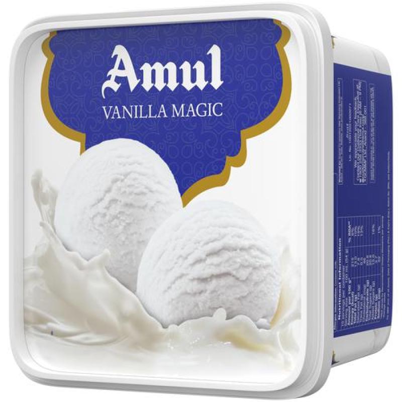 Amul Ice Cream - Vanilla Magic, 1 L Tub