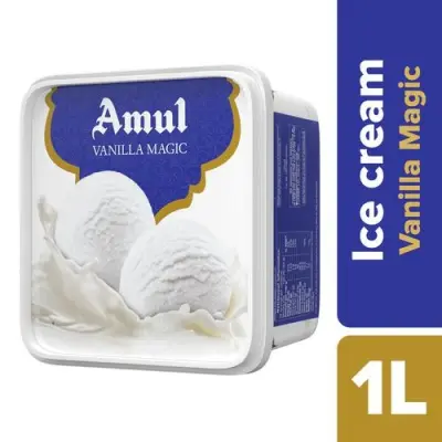Amul Ice Cream - Vanilla Magic, 1 L Tub