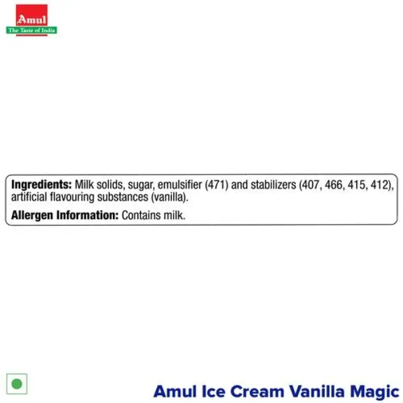 Amul Ice Cream - Vanilla Magic, 1 L Tub