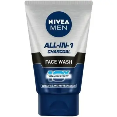 Nivea Men All-In-1 Charcoal Face Wash, 100 g