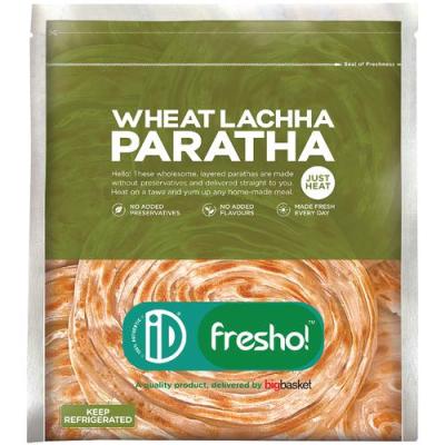 iD fresho! Wheat Lachha Paratha, 400 g (5 pcs)
