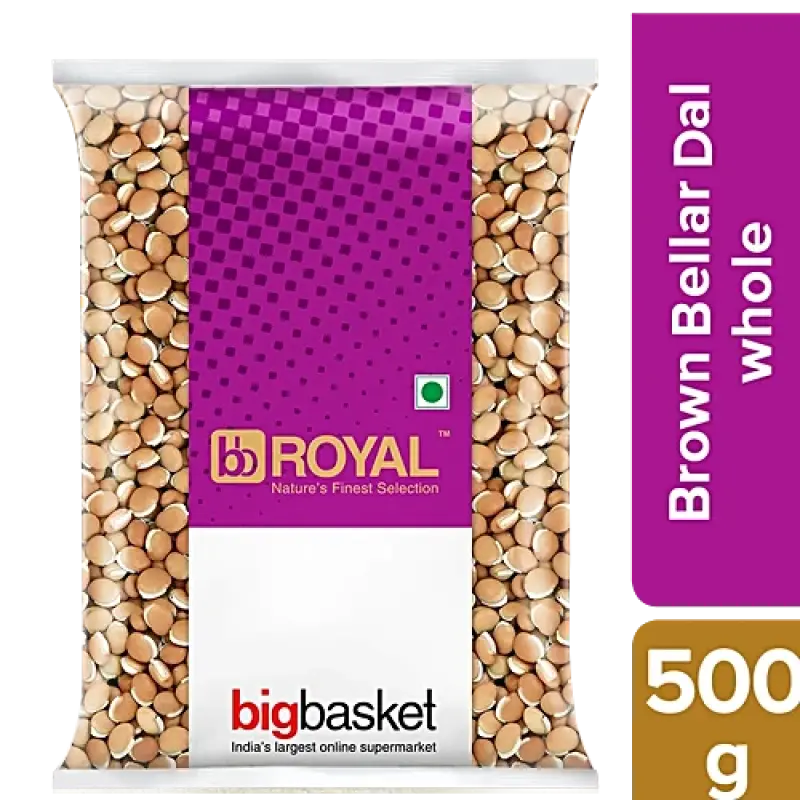 bb Royal Bellar Dal/Avarekalu - Whole, Brown, 500 g
