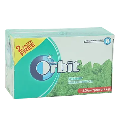 Wrigleys Orbit Chewing Gum - Spearmint, Sugarfree, 32 pcs 4.4 gm each