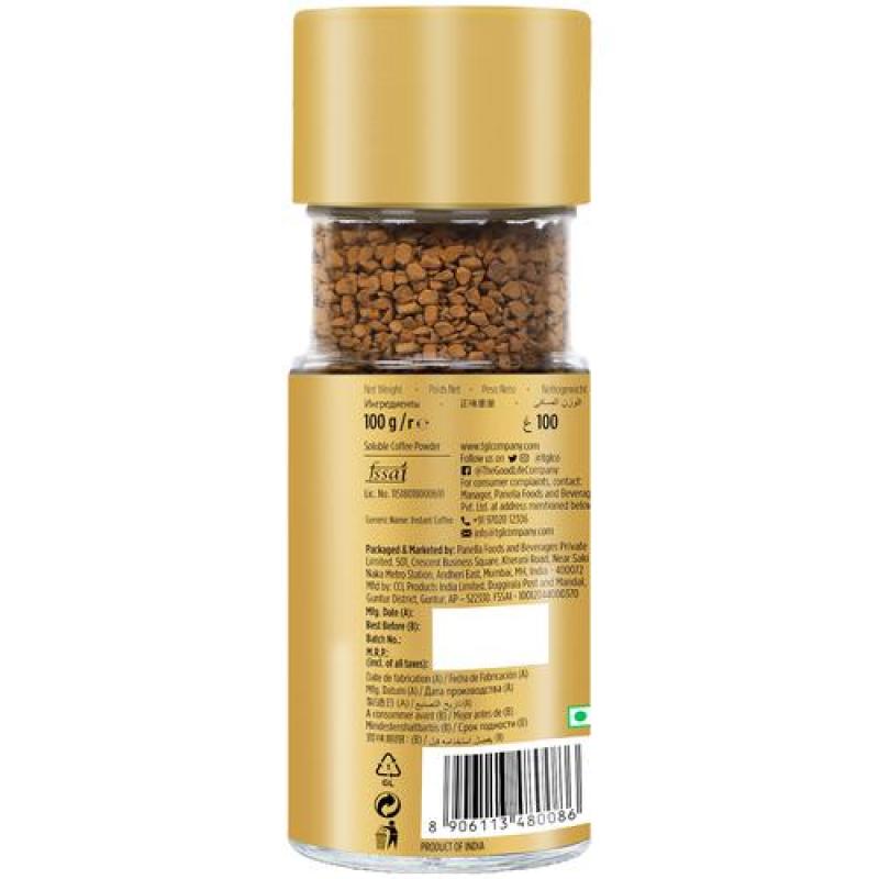 TGL Co. Morning Motivation Instant Coffee - 100% Arabica Beans, 100 g Bottle