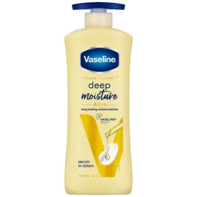 Vaseline Intensive Care Deep Moisture Body Lotion - Dry Skin, With Pure Oat Extract, Long Lasting Moisturisation, 100 ml