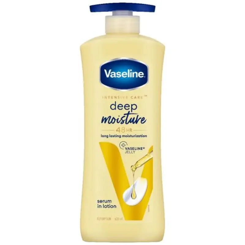Vaseline Intensive Care Deep Moisture Body Lotion - Dry Skin, With Pure Oat Extract, Long Lasting Moisturisation, 100 ml