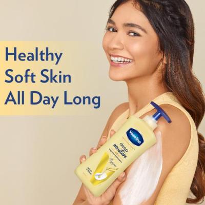 Vaseline Intensive Care Deep Moisture Body Lotion - Dry Skin, With Pure Oat Extract, Long Lasting Moisturisation, 100 ml