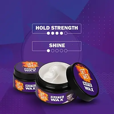 Set Wet Matte Hair Wax For Men, 60 g