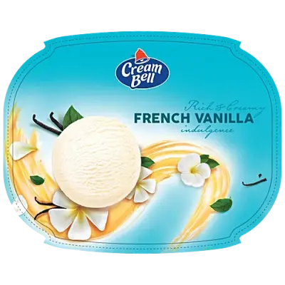 Cream Bell Ice Cream - French Vanilla, Rich & Creamy, 750 ml