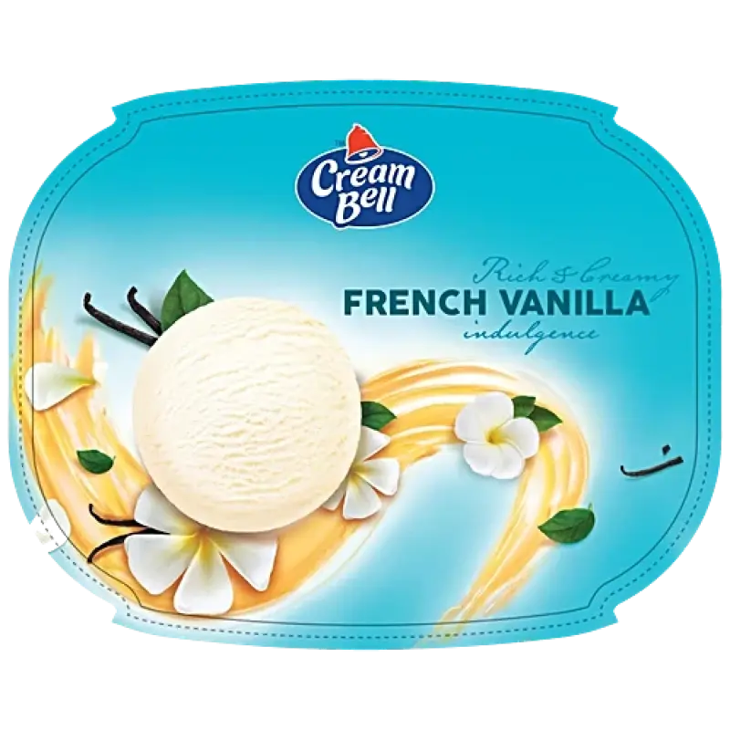 Cream Bell Ice Cream - French Vanilla, Rich & Creamy, 750 ml