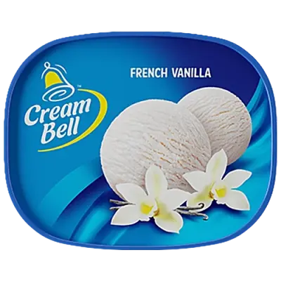 Cream Bell Ice Cream - French Vanilla, Rich & Creamy, 750 ml