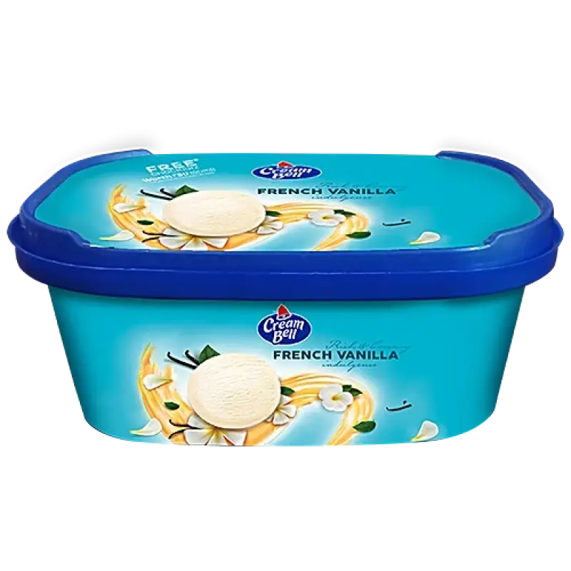 Cream Bell Ice Cream - French Vanilla, Rich & Creamy, 750 ml