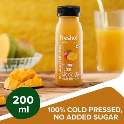 fresho! Signature Mango Juice - 100% Cold Pressed, 200 ml
