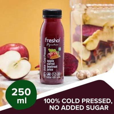 fresho! Signature Apple Carrot Beetroot Juice - 100% Cold Pressed, 250 ml
