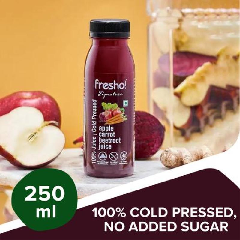 fresho! Signature Apple Carrot Beetroot Juice - 100% Cold Pressed, 250 ml