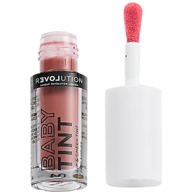 Makeup Revolution Relove Lip & Cheek Baby Tint - Lightweight, Easy To Blend, 1.4 ml Blush