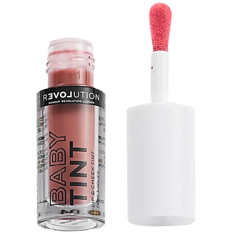 Makeup Revolution Relove Lip & Cheek Baby Tint - Lightweight, Easy To Blend, 1.4 ml Blush