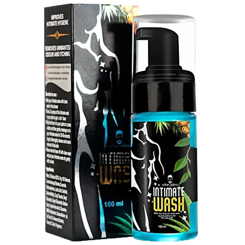 urban gabru Intimate Wash For Men With Tea Tree Oil, Aloe Vera & Sea Buckthorn, 100 ml