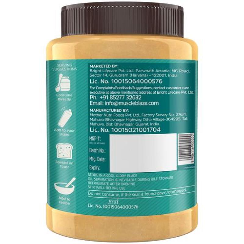 MuscleBlaze MB FIT Peanut Butter Creamy, 1 kg
