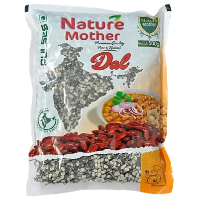 Nature Mother Urad Chilka Dal - Rich In Protein, Valuable Nutrients, 500 g