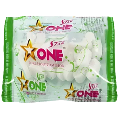 Star One Pure Camphor Tablets - Refreshing Aroma, Leaves No Residue, 14 pcs