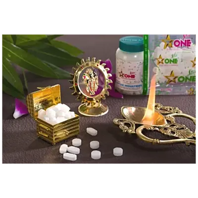 Star One Pure Camphor Tablets - Refreshing Aroma, Leaves No Residue, 14 pcs