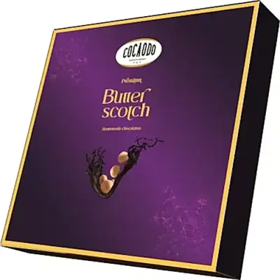 cocaodo Butterscotch Chocolates - Premium, Homemade, 160 g (Pack of 9)