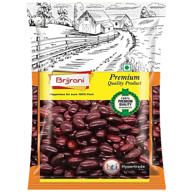 Brijrani Kashmiri Rajmah - 100% Pure, Premium Quality, No Added Preservatives, 1 kg Pouch