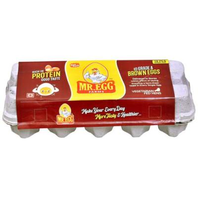 Mr.EGG Brown Eggs, 10 pcs Box