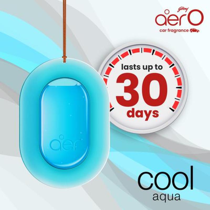 Godrej Aer Cool Aqua Car Air Freshener, 7.5 g