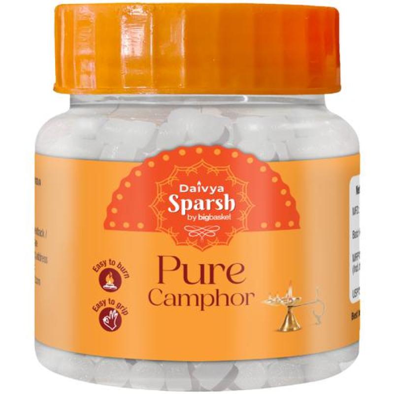 Daivya Sparsh by bigbasket Pure Camphor Tablets, 50 g JAR