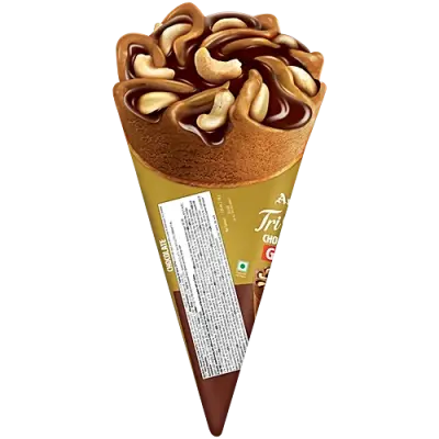 Amul Gold Tri Cone Chocolate Ice Cream, 120 ml
