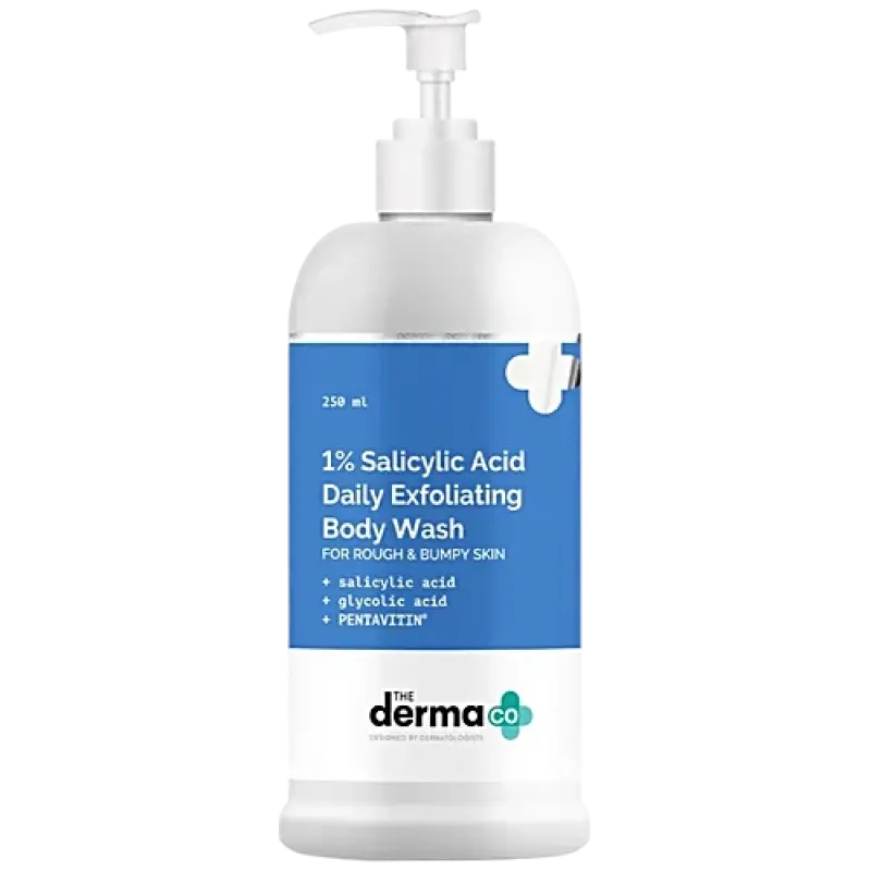 The Derma Co 1% Salicylic Acid Daily Exfoliating Body Wash, 250 ml