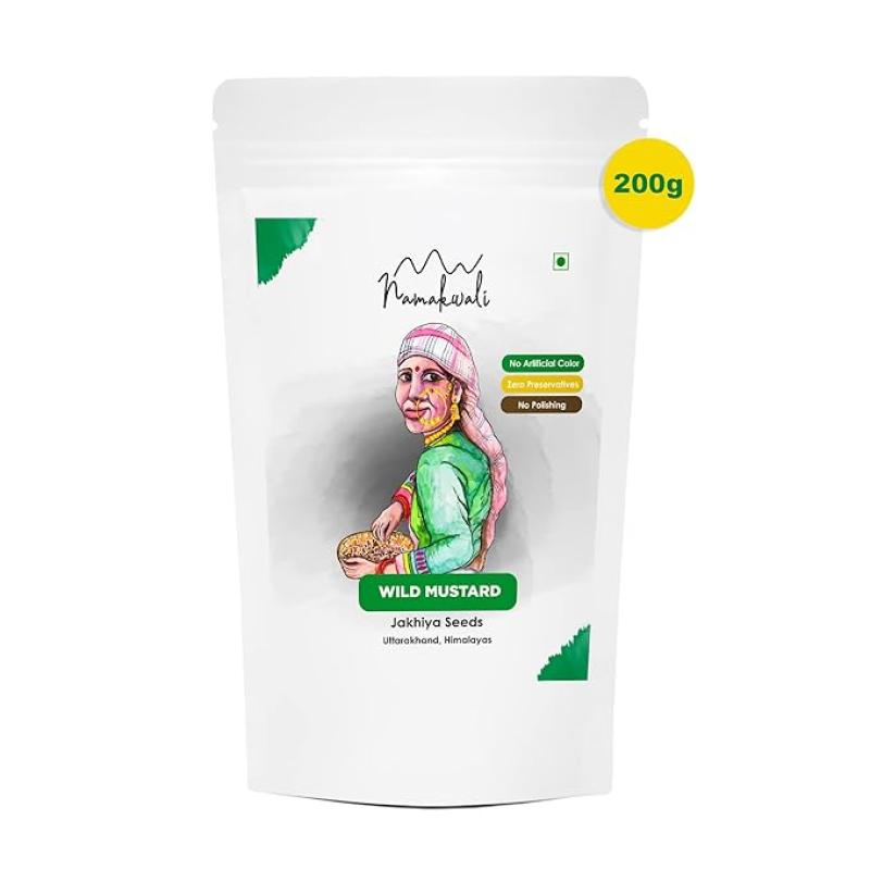 Namakwali Pahadi Jhakhiya Seeds (Wild Mustard Seeds), 200gm | As Seen On SharkTank India S3