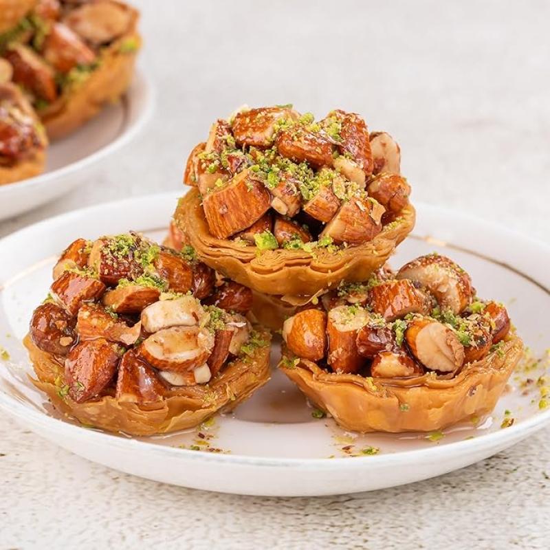 Assorted Baklava Box with 9 Varieties of Baklavas 500 Gms