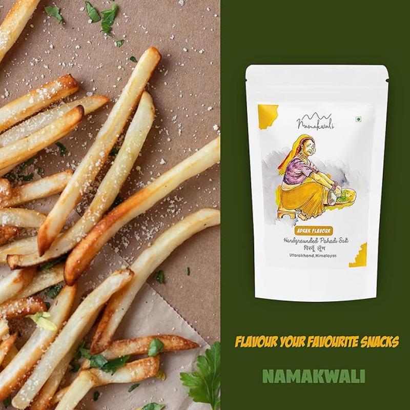 Namakwali Pahadi Flavoured Salt Hand Grounded On Silbatta (Authentic Flavour), 200gm | As Seen On SharkTank India S3