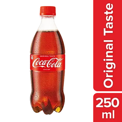 Coca Cola Soft Drink, 250 ml Bottle