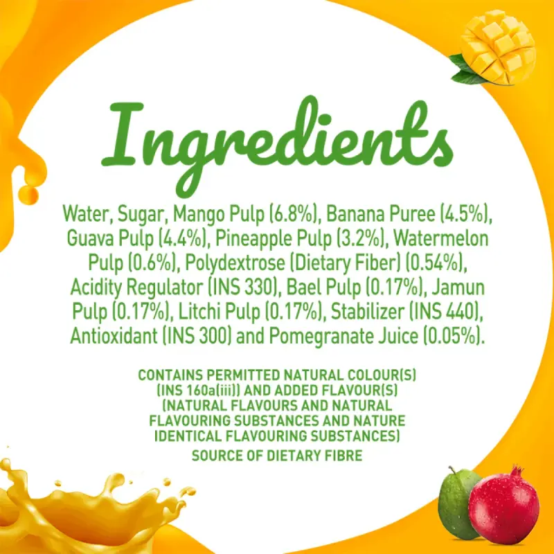 B Natual Mixed Juice Tetrapack