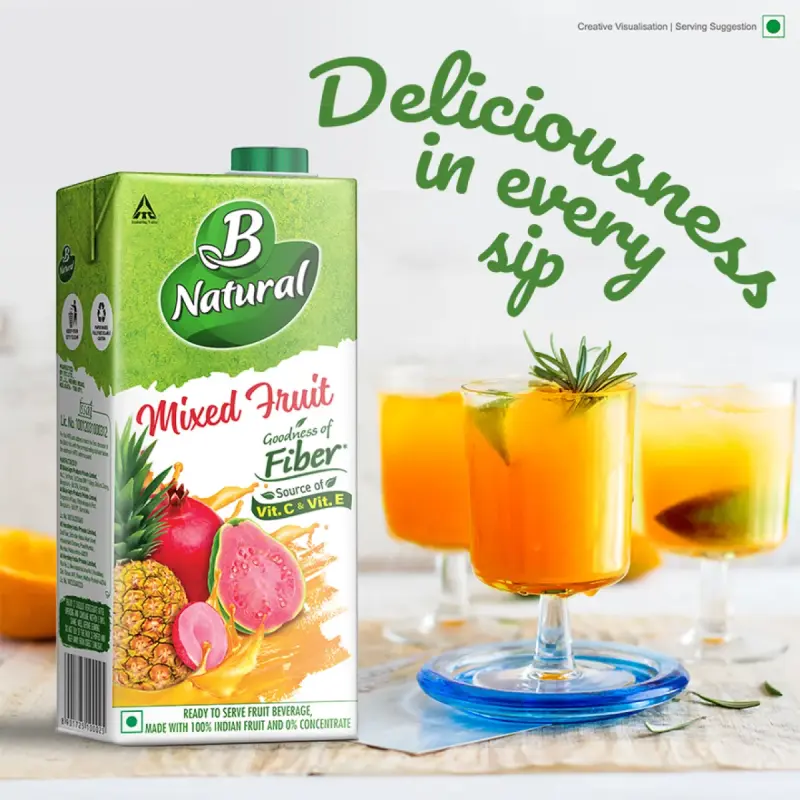 B Natual Mixed Juice Tetrapack