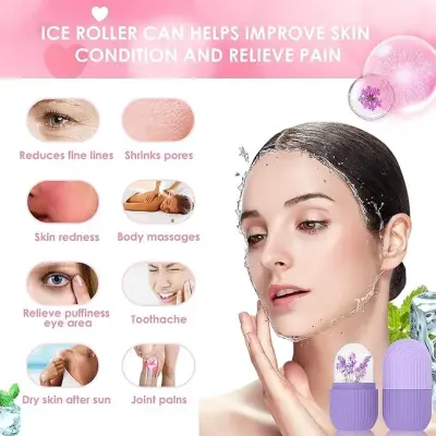 Beautiliss Face Ice Roller | For Face-Neck And Under Eye Care | Color May Vary