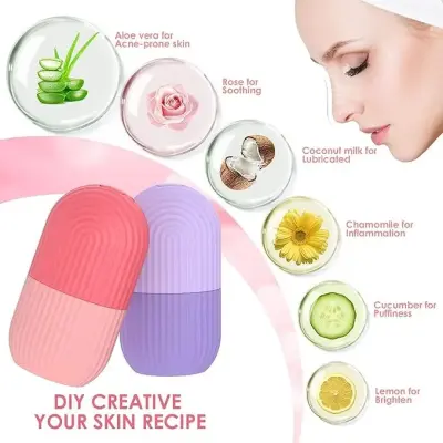 Beautiliss Face Ice Roller | For Face-Neck And Under Eye Care | Color May Vary