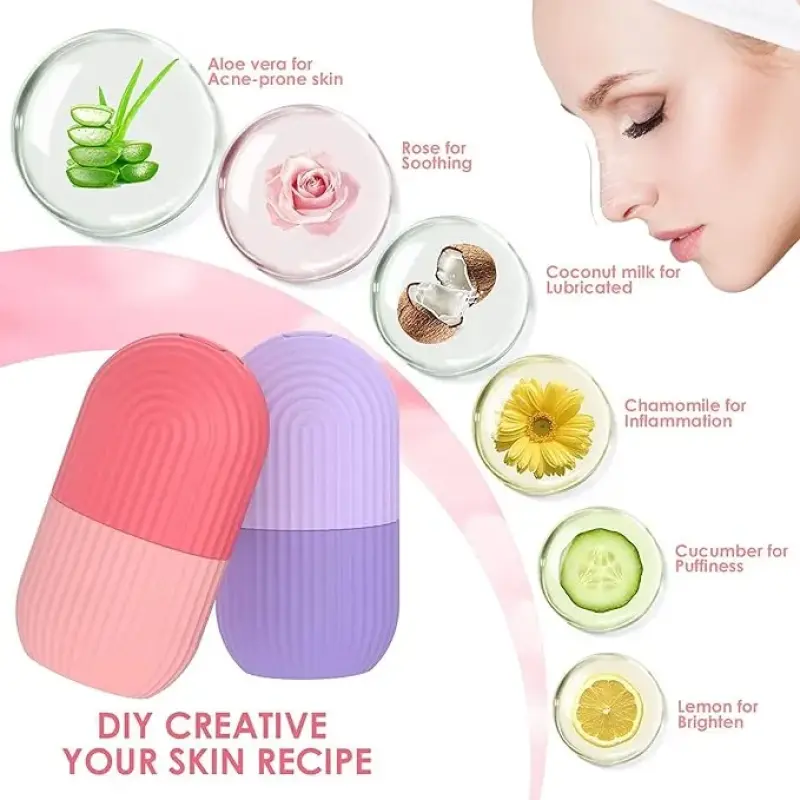 Beautiliss Face Ice Roller | For Face-Neck And Under Eye Care | Color May Vary