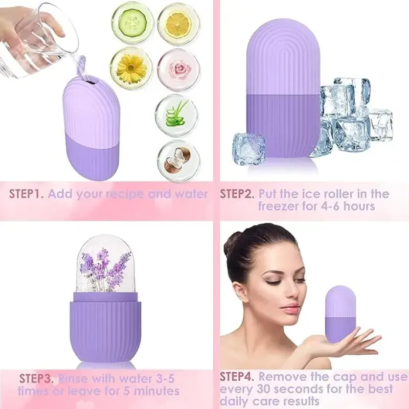 Beautiliss Face Ice Roller | For Face-Neck And Under Eye Care | Color May Vary