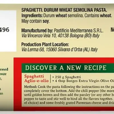 Borges Spaghetti Durum Wheat Pasta